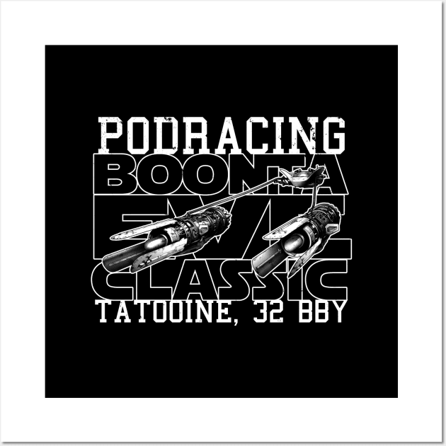 Podracing Sci-fi Movie Fictional Futuristic Racing Retro Poster Wall Art by BoggsNicolas